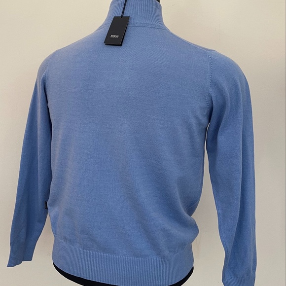 Display #1 Hugo Boss Half Zip Wool Sweater - Picture 4 of 10